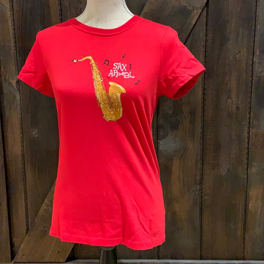 Hatley red ‘Sax appeal’ t-shirt